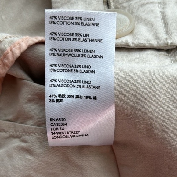 Anthropologie Megan High Rise Patch Pocket Shorts. Tan. Size 29. - Picture 10 of 13